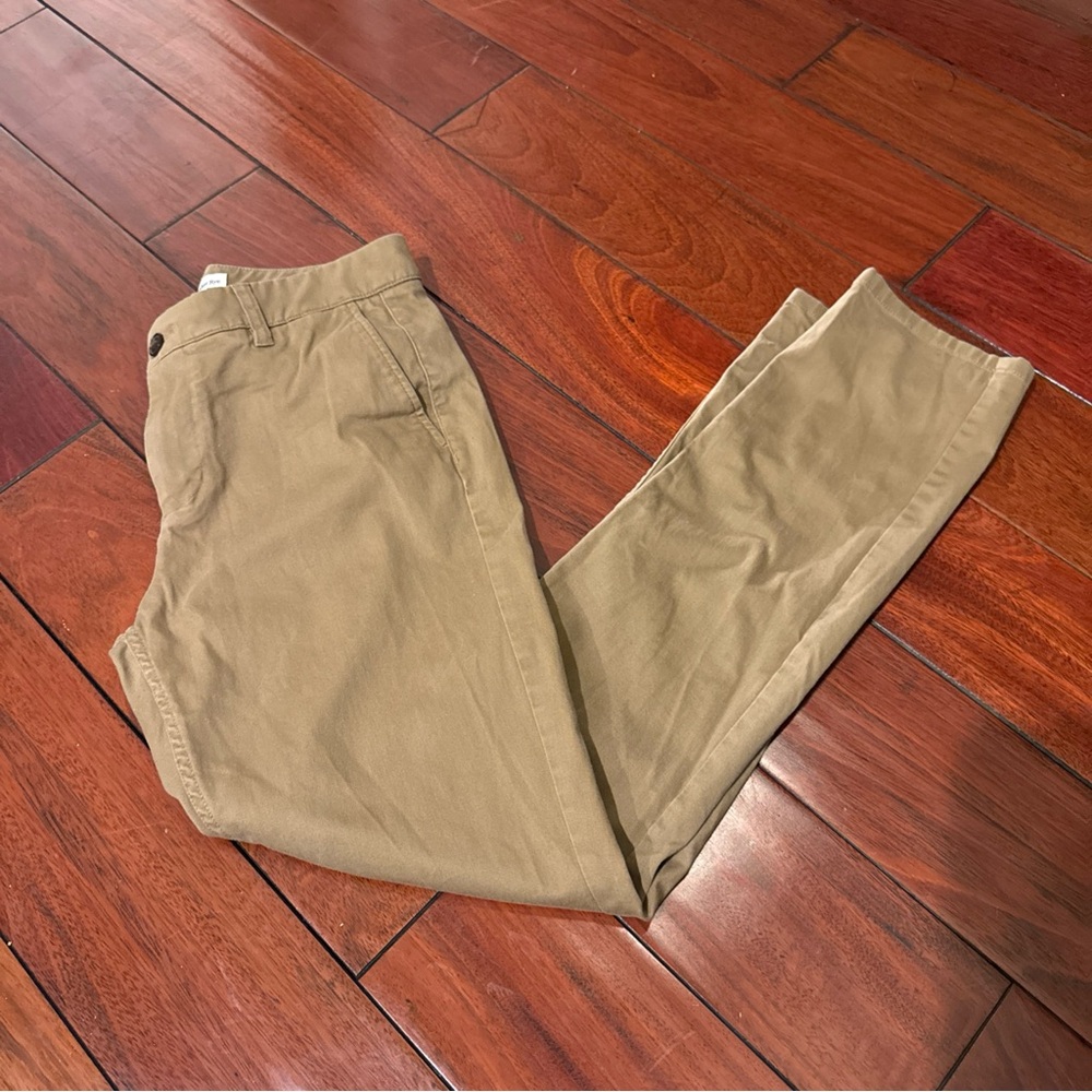 Hawker Rye Slim Fit 30x32 Beige Chino Flat Front Essential Wash Stretch